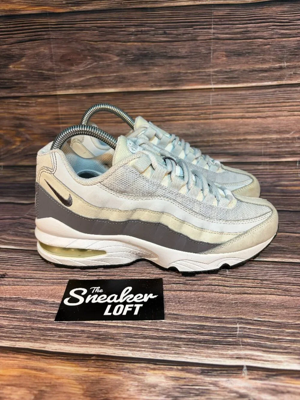 Nike Air Max 95 Women's White Gray Athletic Sneakers Size 6.5
